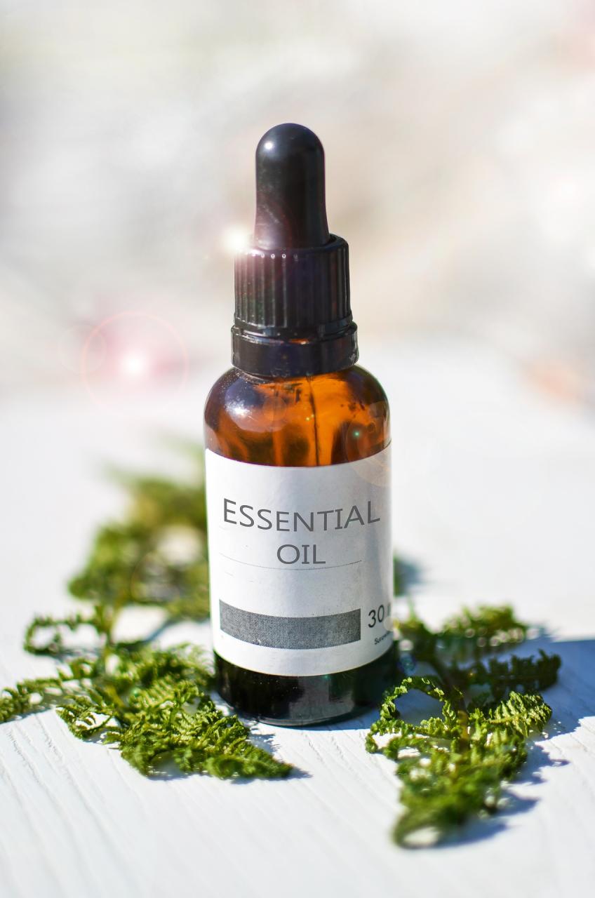 Lemongrass Essential Oil in a bottle